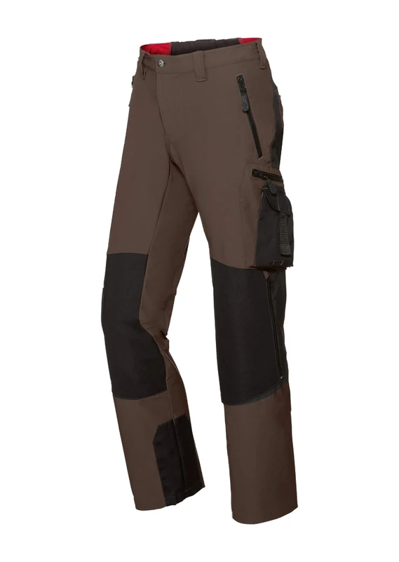BP 1861-620-7332 Men'S Super-Stretch Trousers, Slim Silhouette With Higher Waist At The Back, 250,00 G/M², Fabric Blend With Stretch, Olive/Black, Size 31/32L