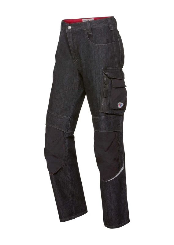 BP 1795-720-5332 Work Jacket, Stand-Up Collar, Concealed Front Zip, 305,00 G/M², Reinforced Cotton, Dark Grey/Black, Size 41/43N - Image 1