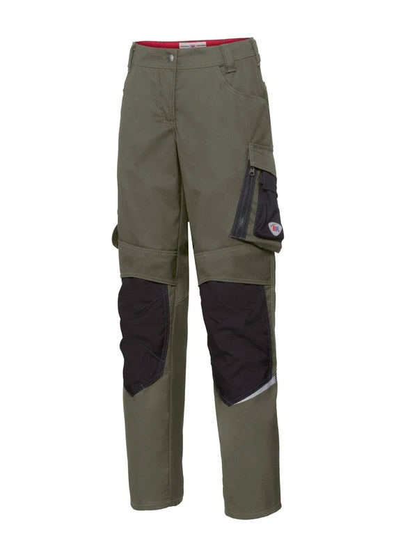 BP 1798-720-13 Bib & Brace, Stretch Braces With Clip Fastenings, 305,00 G/M², Reinforced Cotton, Royal Blue/Night Blue, Size 33L