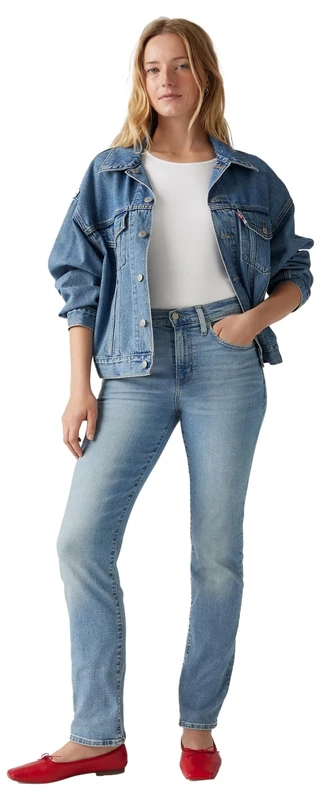 Levi's 724™ High Rise Straight Women's Jeans, Blue Wave Light, 29W / 34L