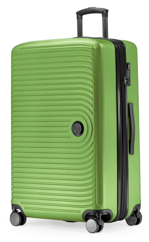HAUPTSTADTKOFFER Mitte - Large Hard-Shell Suitcase, TSA, 4 Wheels, Check-In Luggage with 8 cm Volume Expansion, 77cm, 130 liters, Apple Green