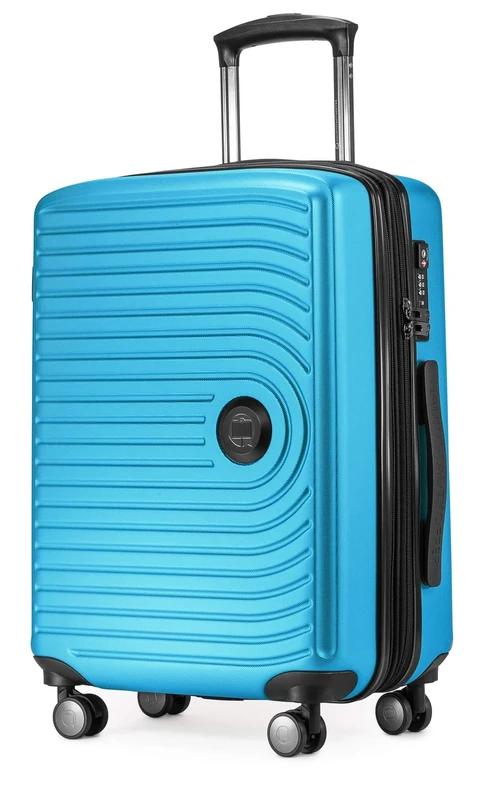 Hauptstadtkoffer Mitte - Hand Luggage 55x40x23, TSA, 4 Wheels, Travel Suitcase, Hard-Shell Suitcase, Rolling Suitcase, Hand Luggage Suitcase, Cabin Luggage Suitcase, Cyan Blue