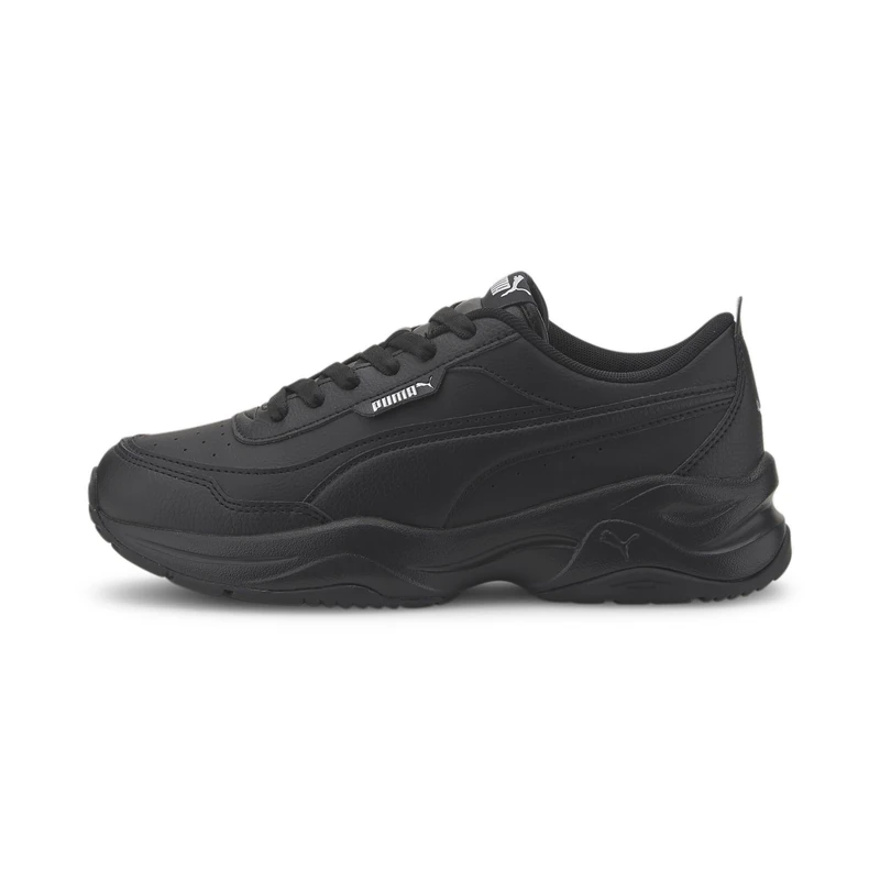 Puma Women Cilia Mode Sneakers, Puma Black-Puma Silver, 3.5 UK