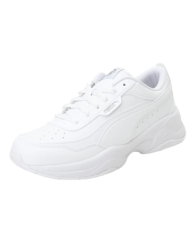 Puma Women Cilia Mode Sneakers, Puma White-Puma Silver, 5.5 UK