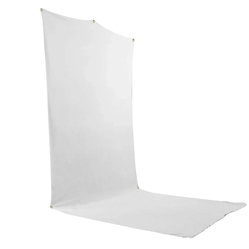 Savage Travel Backdrop Kit, White Floor Extended Backdrop, Size 1.52m x 3.66m, Photo Backdrop with Aluminum Stand, Carry Bag with Shoulder Strap