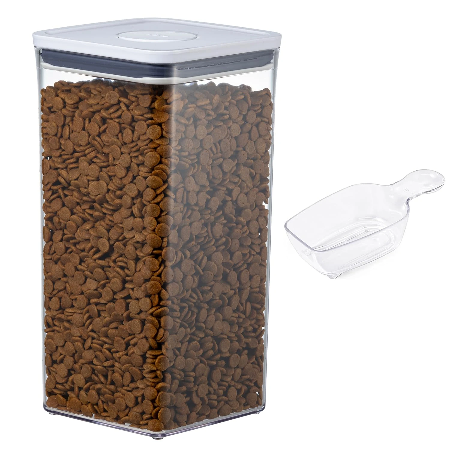 OXO Good Grips Kitchen Organiser Bundle with Half Cup Scoop and 5.7L POP Container for pet food & more