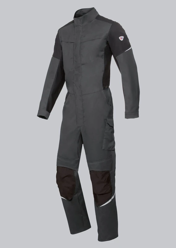 BP 1795-720-40 Work Jacket, Stand-Up Collar, Concealed Front Zip, 305,00 G/M², Reinforced Cotton, Sahara/Anthracite, Size 38/40N