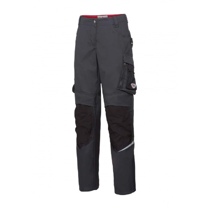 BP 1798-720-56 Bib & Brace, Stretch Braces With Clip Fastenings, 305,00 G/M², Reinforced Cotton, Anthracite/Night Blue, Size 33L