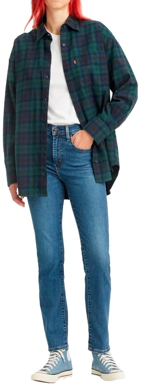 Levi's 724™ High Rise Straight Women's Jeans, Blue Wave Mid, 30W / 28L