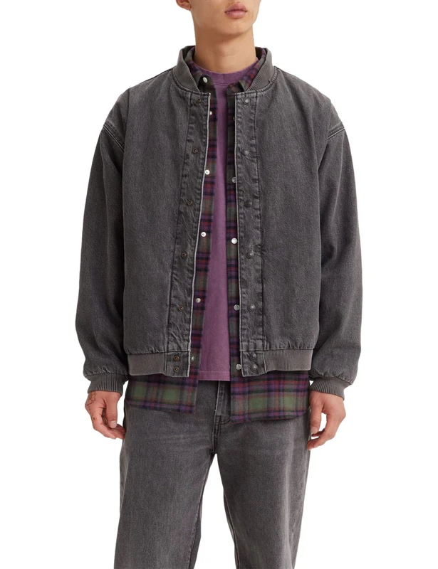 Levi's Men's Chestnut Varsity Jacket, Letterman Patch Jacket, XS - Image 1