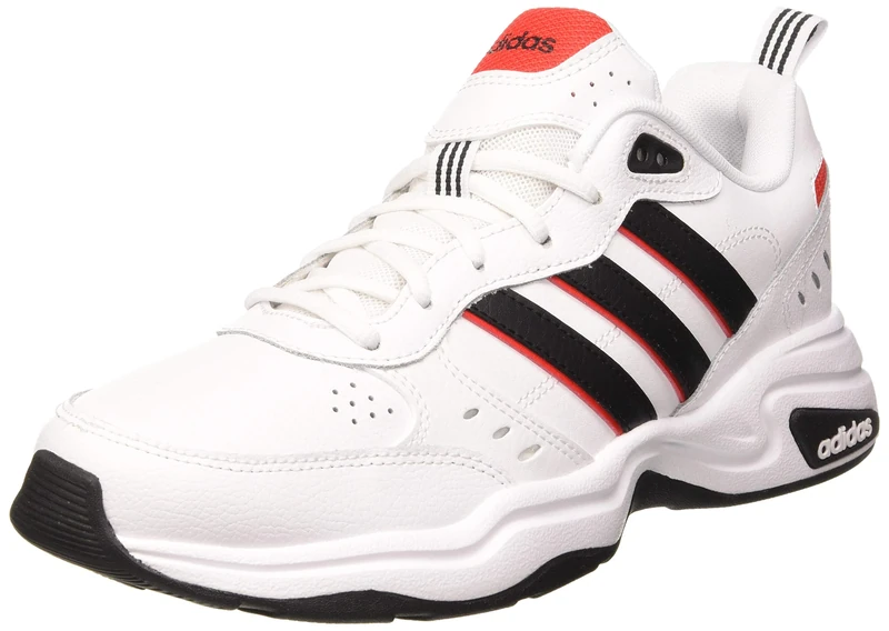 adidas Men's Strutter Shoes, Cloud White / Core Black / Active Red, 8 UK