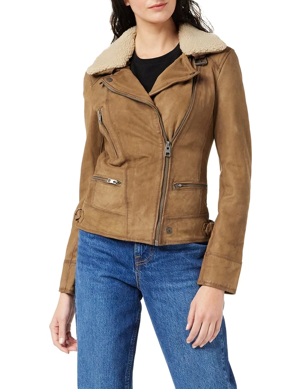 Oakwood Women's Projection Jacket, Beige (Cafe 506), Small - Image 1