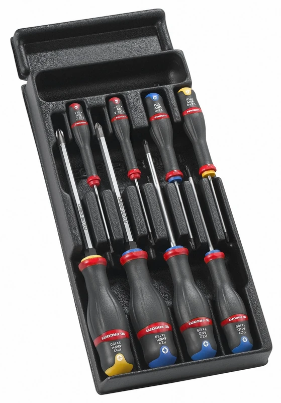 Facom MOD.AT2 Module of 8 PROTWIST Screwdrivers in Thermoformed Tray – 750 g