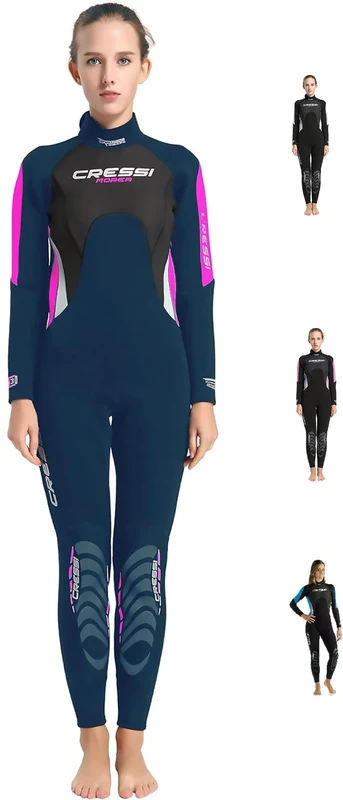 Cressi Morea Lady Wetsuit Full 3mm - 3mm Premium Neoprene - Full Length Wetsuit