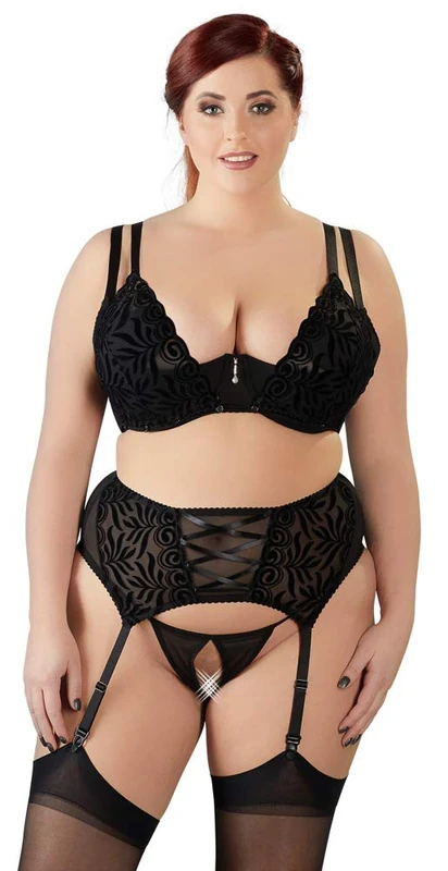 Cottelli Collection Plus Bra Set Flock 85D/L