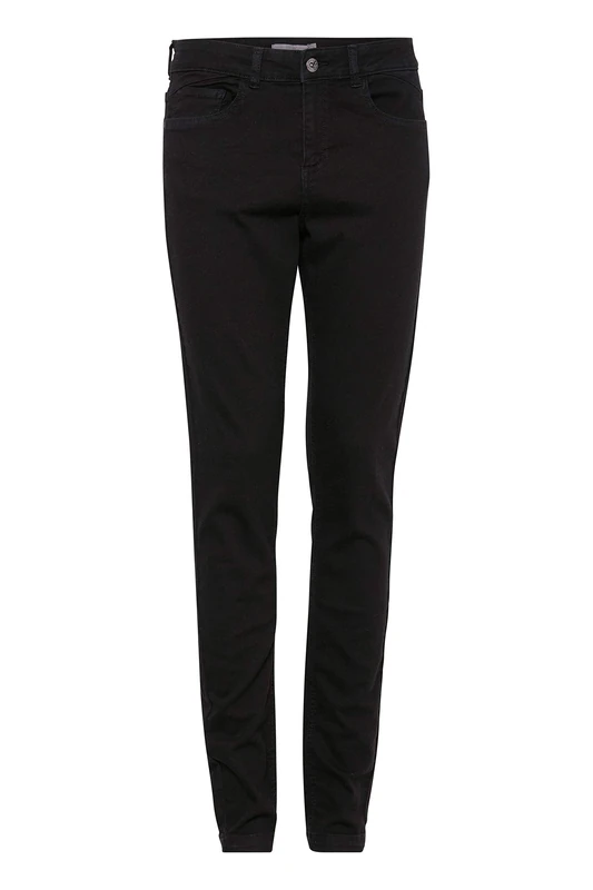 b.young Women's Lola Luni Jeans Slim, Black, 27W / 30L