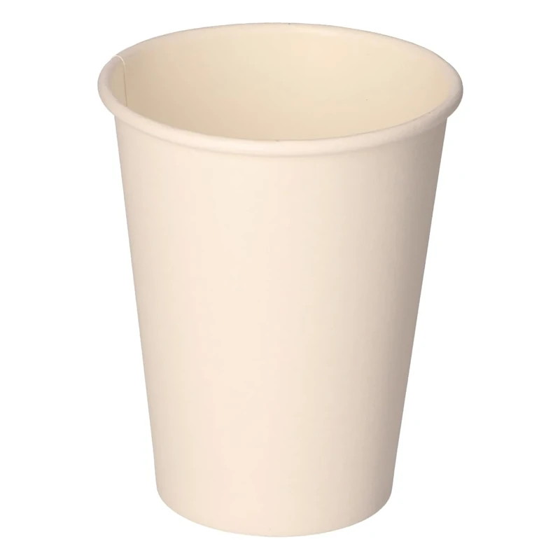 Tecnopacking Box of 1000 Paper Cups 12 oz. (360 ml). White, Large