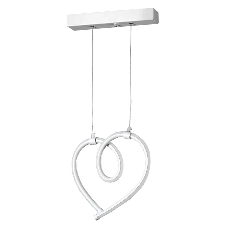 ONLI Hanging lamp Hearts Integrated LED 18W 3000K. White Aluminium Frame - Image 1