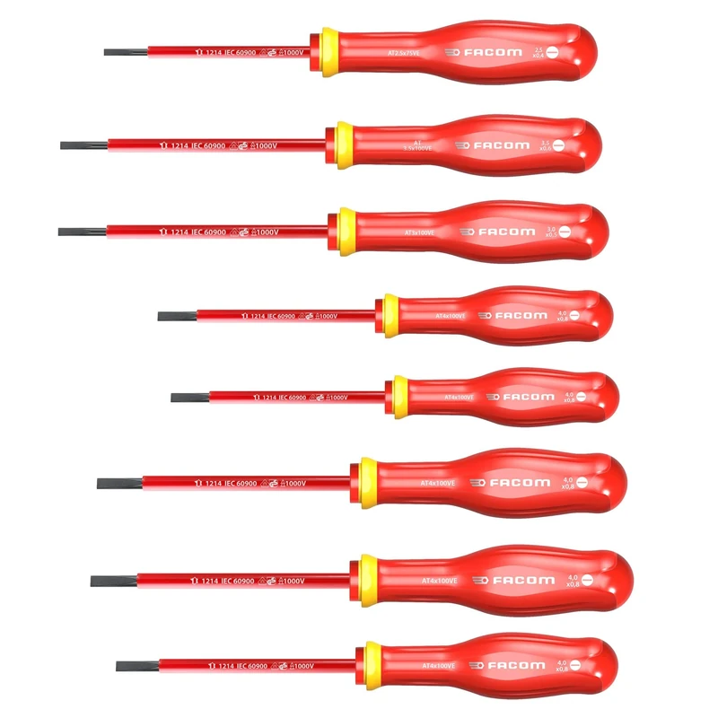 Facom PROTWIST, ATD.J8VE soft grip screw driver for comfort and always resistant to chemicals