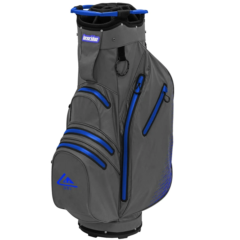 Longridge Waterproof Golf Cart Bag,Grey/Royal Blue