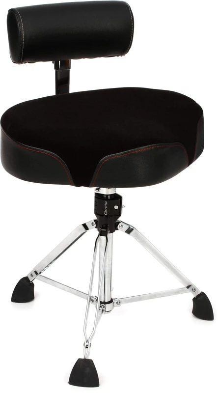 Gibraltar Drum Stool, Drum Stool 9800 Series Oversized Double Braced, 9808OS-AB (Diameter: 48cm, Cordura Material, Quick Lock, Double Braced Base, 'Super Foot' Rubber Feet)