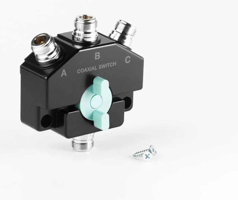 Jetfon CO-301N 3-Way Coaxial Switch N Plug Black Manual Operated - Image 1