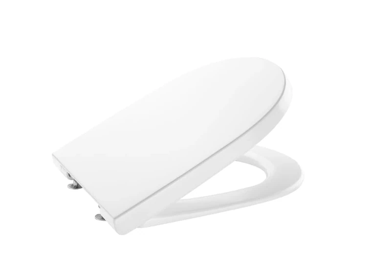 Roca A801D22001 Seat and Lid with Soft Drop, The Gap Round Compact, White