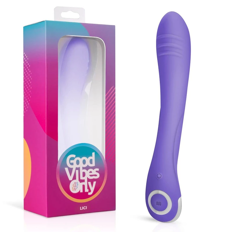 Good Vibes Only G-Spot Vibrator Lici - G-Spotter Stimulator for Woman with Curved Shaft - Targeted Stimulation - Purple - Sex Toys for Women Vibrator Easytoys
