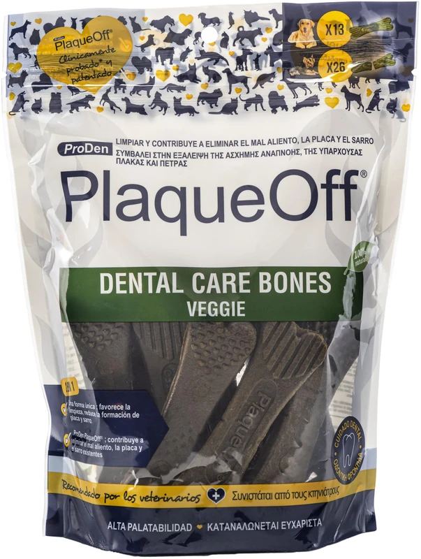 Swedencare Plaqueoff Dental Bones Veggie Dog 13pcs 500g