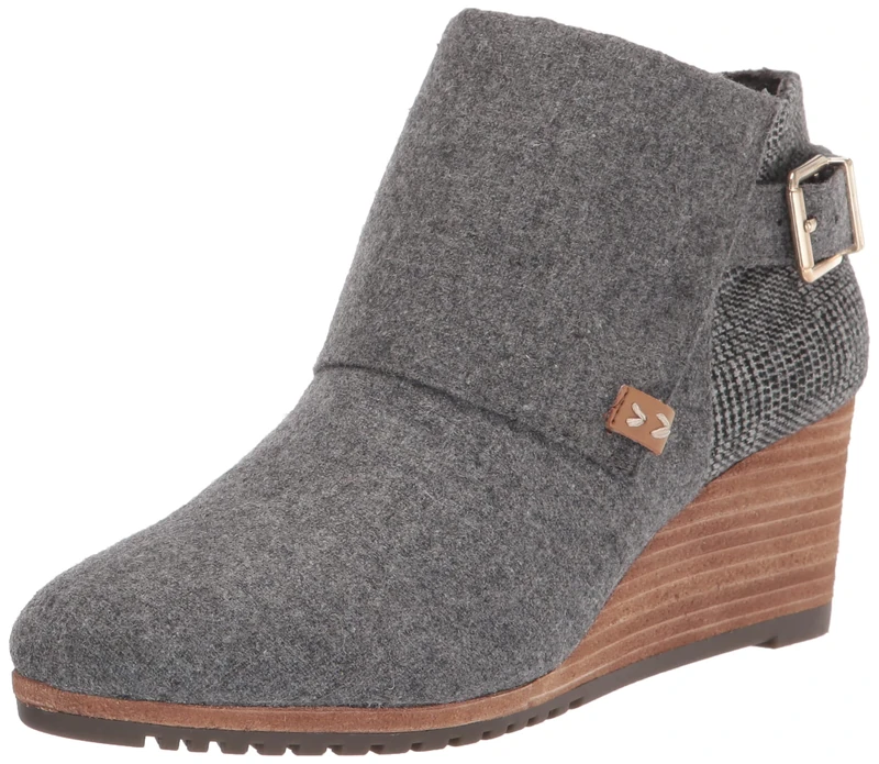 Dr. Scholl's Shoes Women's Create Ankle Boot, Mid Grey Flannel, 7.5 UK