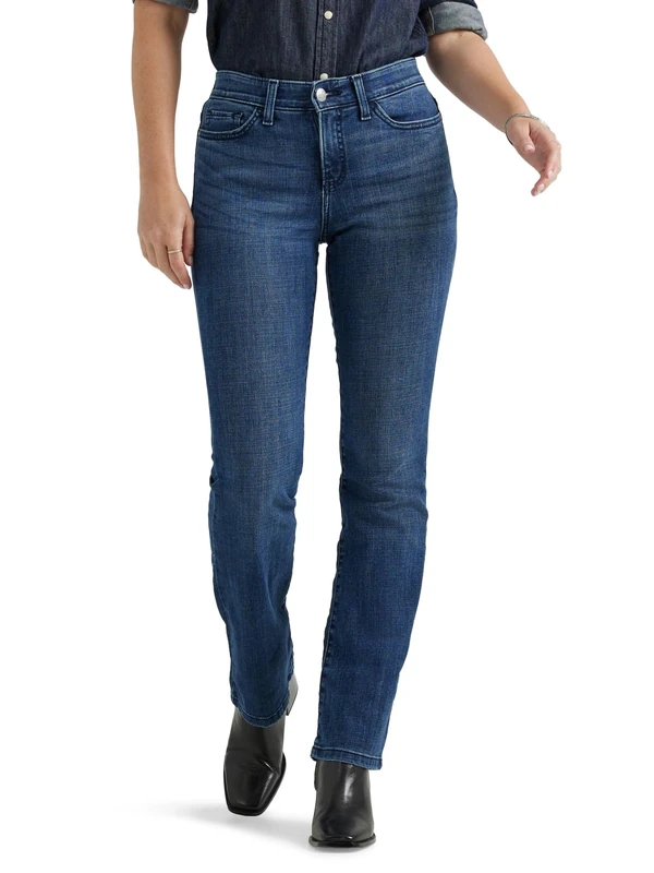 Lee Women's Ultra Lux Comfort with Flex Motion Bootcut Jean, Open Seas, 8 US
