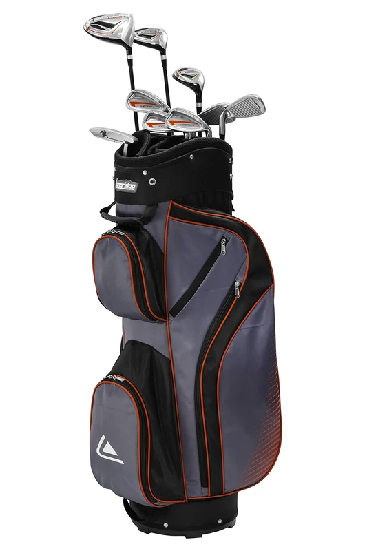 Longridge Men's Vector + Golf Package Set with Cart/Stand Bag Including Wood, Irons, Putter Golf Clubs