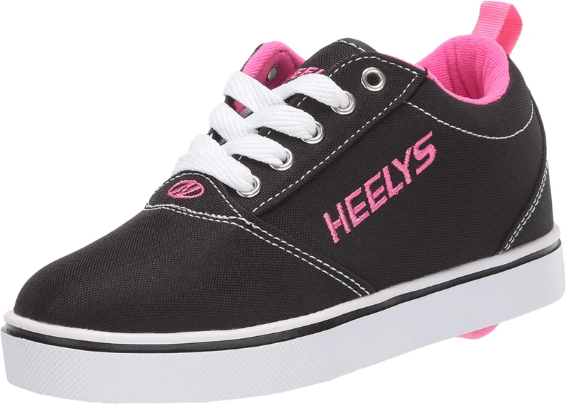 Heelys Girl's Pro 20 (Little Kid/Big Kid/Adult) Black/White/Pink 3 Little Kid