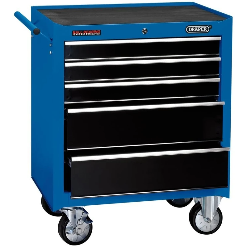 Draper 14978 Roller Tool Cabinet, 5 Drawer Blue