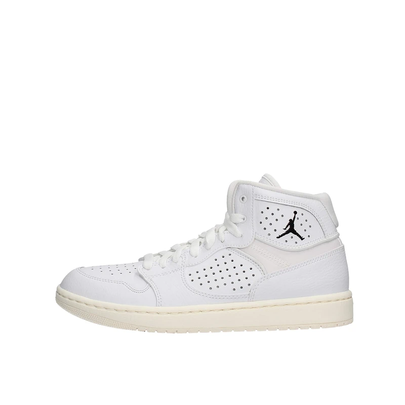 Nike Men's Jordan Access Hi Top Trainers, Multicolour White White Pale Ivory Metallic Gold 100, 9 UK