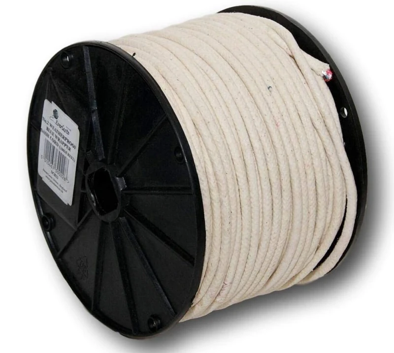 Everlasto 'Red Wrapper' UK Made Quality Waxed Cotton Sash Cord No.5 (8.5mm) x 100m