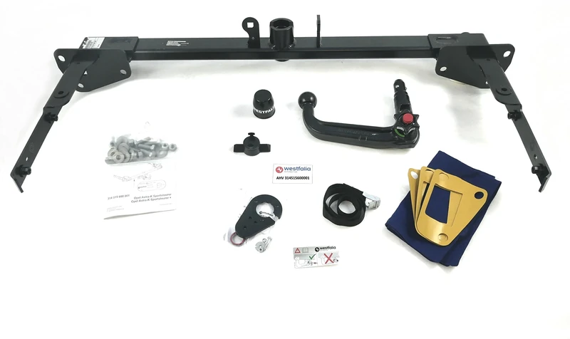 Westfalia Detachable Towbar for Vauxhall Astra K Sports Tourer (SW) (03/2016-12/2021)