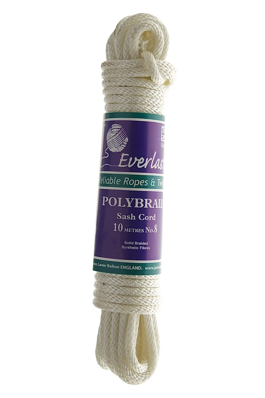Quality Everlasto Polybraid Polypropylene Sash Cord No.8 (6.5mm) x 100M