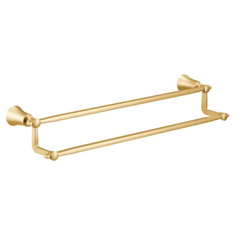 Moen YB0322BG 24-Inch Double Towel Bar, Brushed Gold