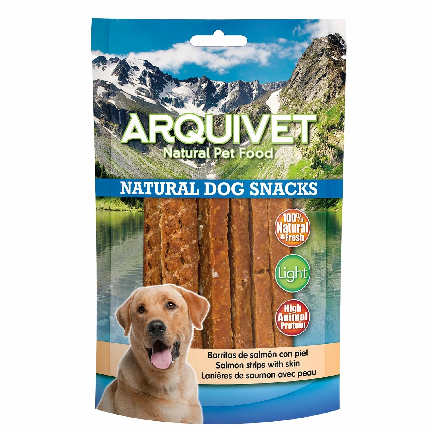 Arquivet, Salmon Bars with Skin, Natural Snacks for Dogs, Treats, Food and Food, Canine Snacks, 100 g