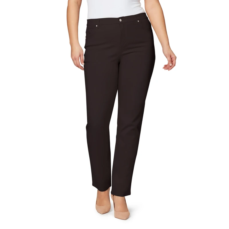Gloria Vanderbilt Women's Amanda Classic Hr Tapered Jean, Coffee Roast, 18 Plus