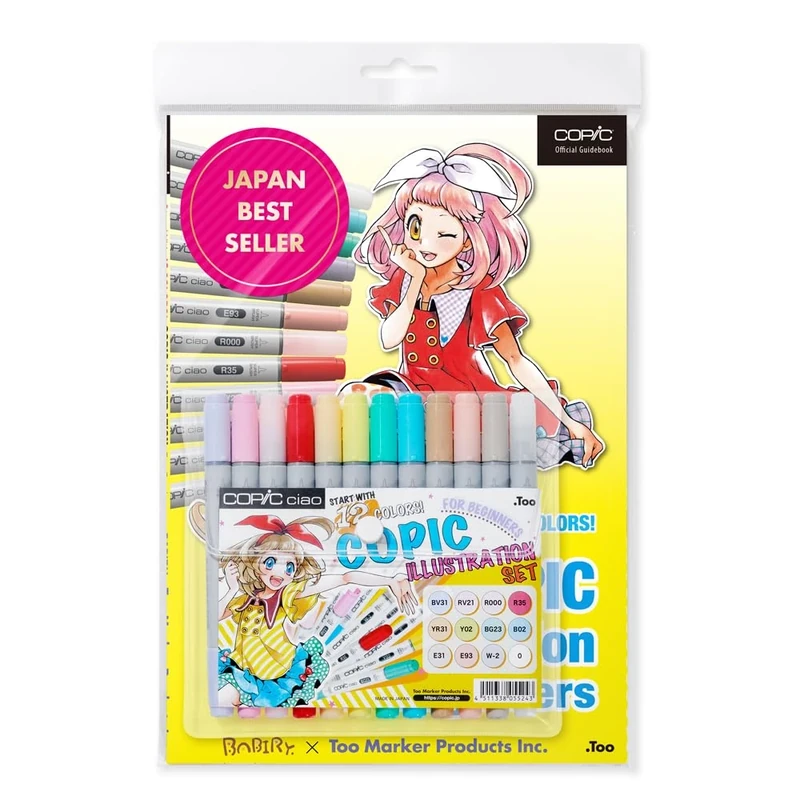 Copic Ciao 12 Sets Including Book, Colourful, N - Image 1