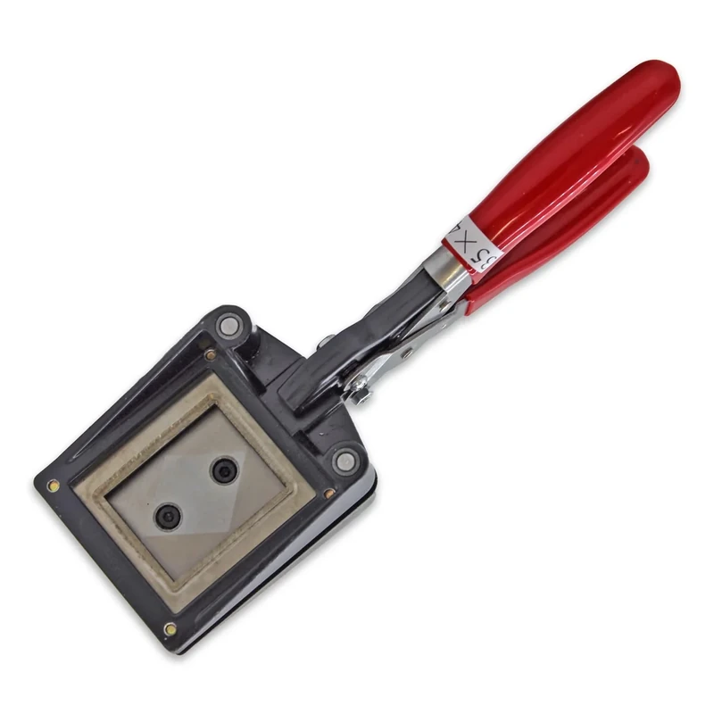 Adventa Paper Cutter Passport Photo Trimmer Hand Held, Metal (Red & Black) Creates 35x45mm Images | Ideal Crafting, Art & Photography Accessories