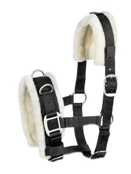 USG Nylon Shetty Cavesson with Faux Fur Lined Black - Image 1