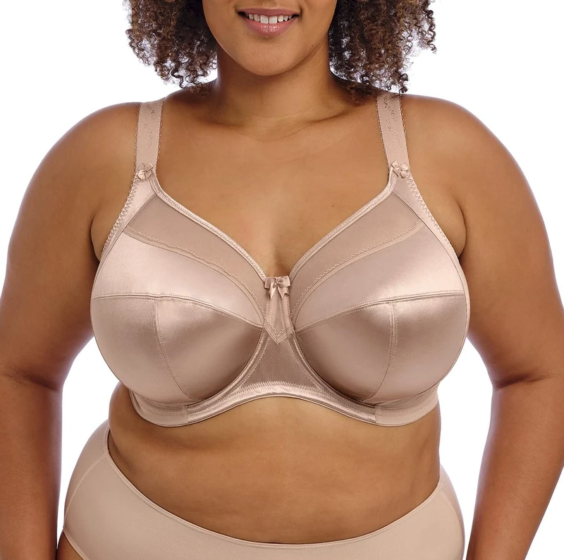 Goddess Women's Keira Banded Underwire Bra Full Coverage, Fawn, 40K