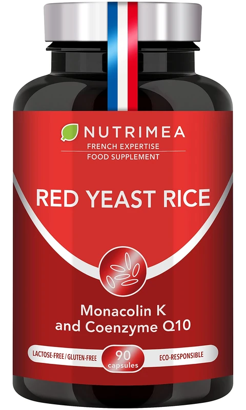 Nutrimea Red Yeast Rice with Coenzyme Q10 - 90 Vegan Capsules - Image 1