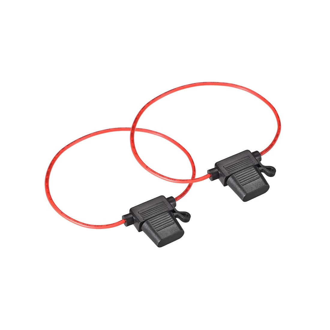 Sourcing Map Fuse Holder In-line 18AWG Waterproof Black 2Pcs for ATC/ATO Fuse