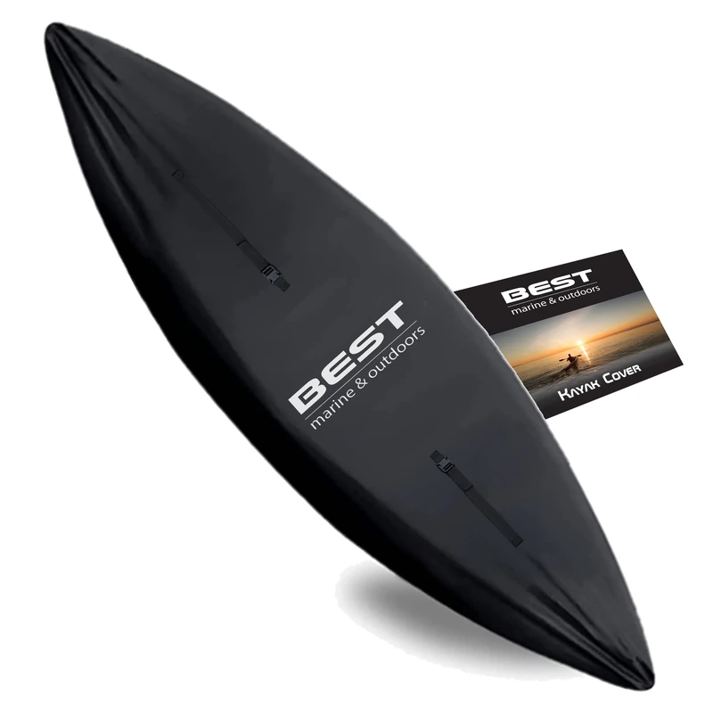 Best Marine Kayak Cover Accessories for Indoor & Outdoor Storage. Waterproof Covers that Protect Your Kayaks and Cockpit from UV Rays, Debris and Water. Works with SUP Paddle Boards (Large)
