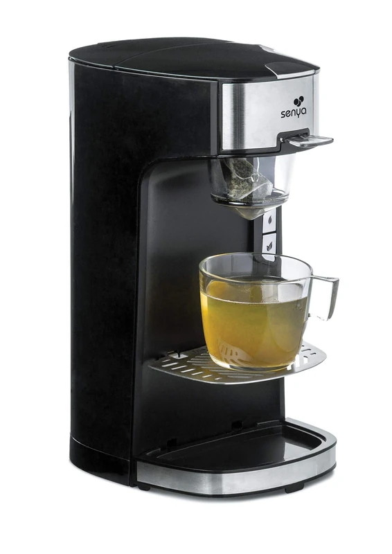 SENYA Tea Time black tea maker, electric teapot compatible loose leaf tea or tea bag, with 1415W removable infuser, SYBF-CM013N, Black