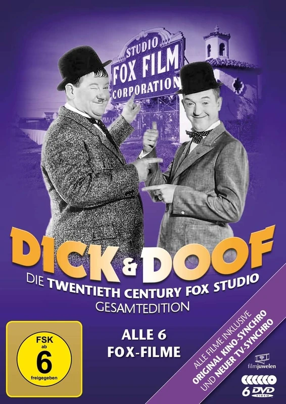 Dick und Doof - Die Fox-Studio-Gesamtedition (Alle 6 Fox-Filme). 3 DVDs
